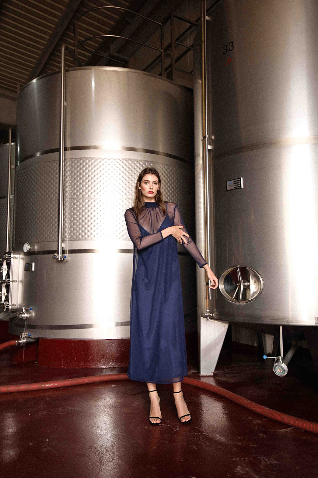 Vestido Coello Marino