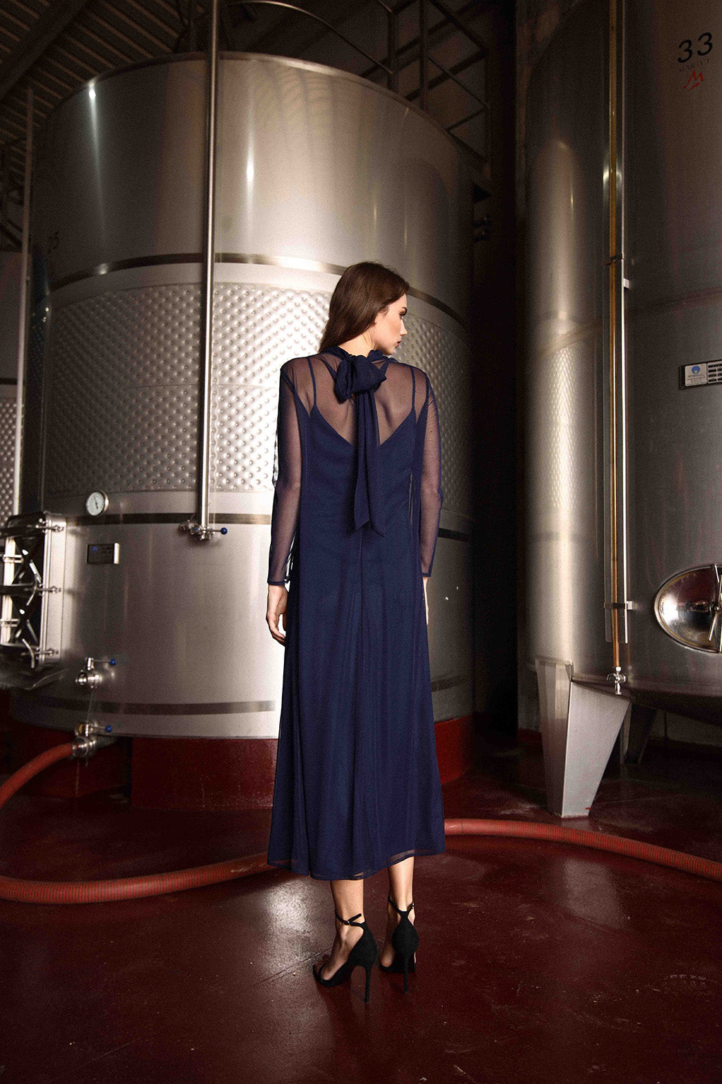 Vestido Coello Marino