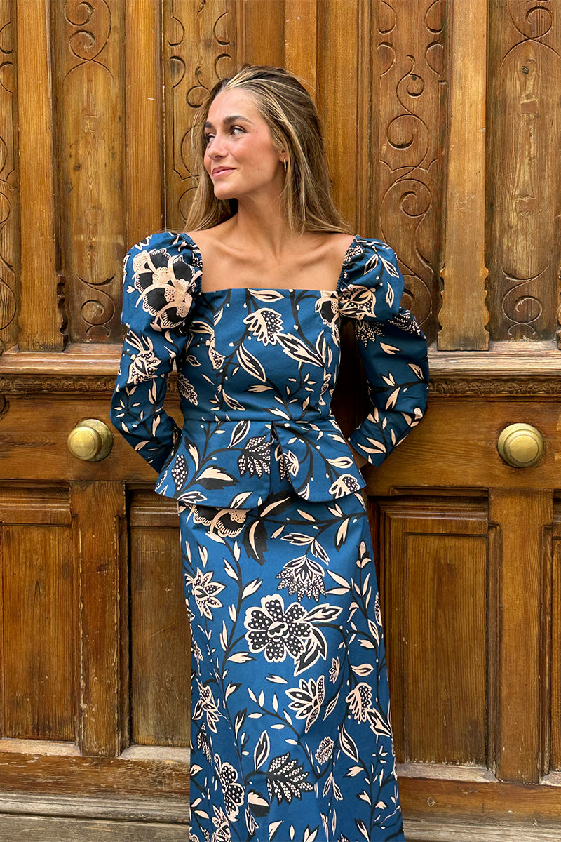 Vestido Fleur Azul