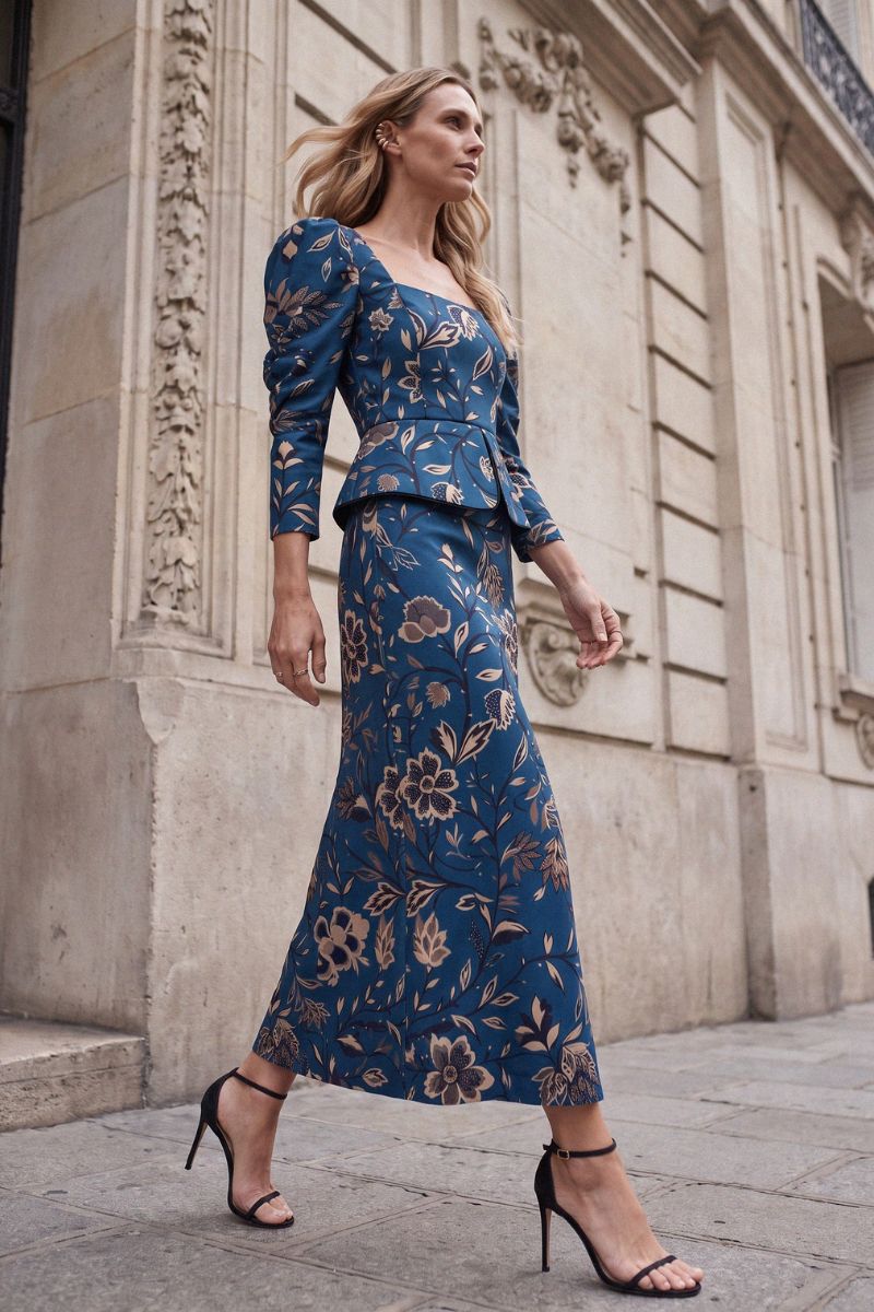 Vestido Fleur Azul