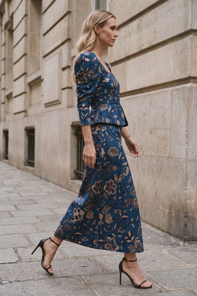 Vestido Fleur Azul