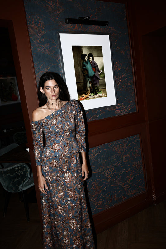 Vestido Brigitte Azul