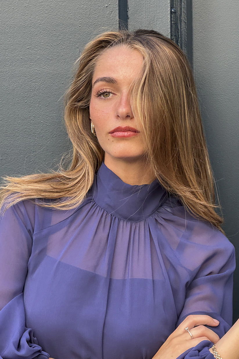 Vestido Charme Bleu