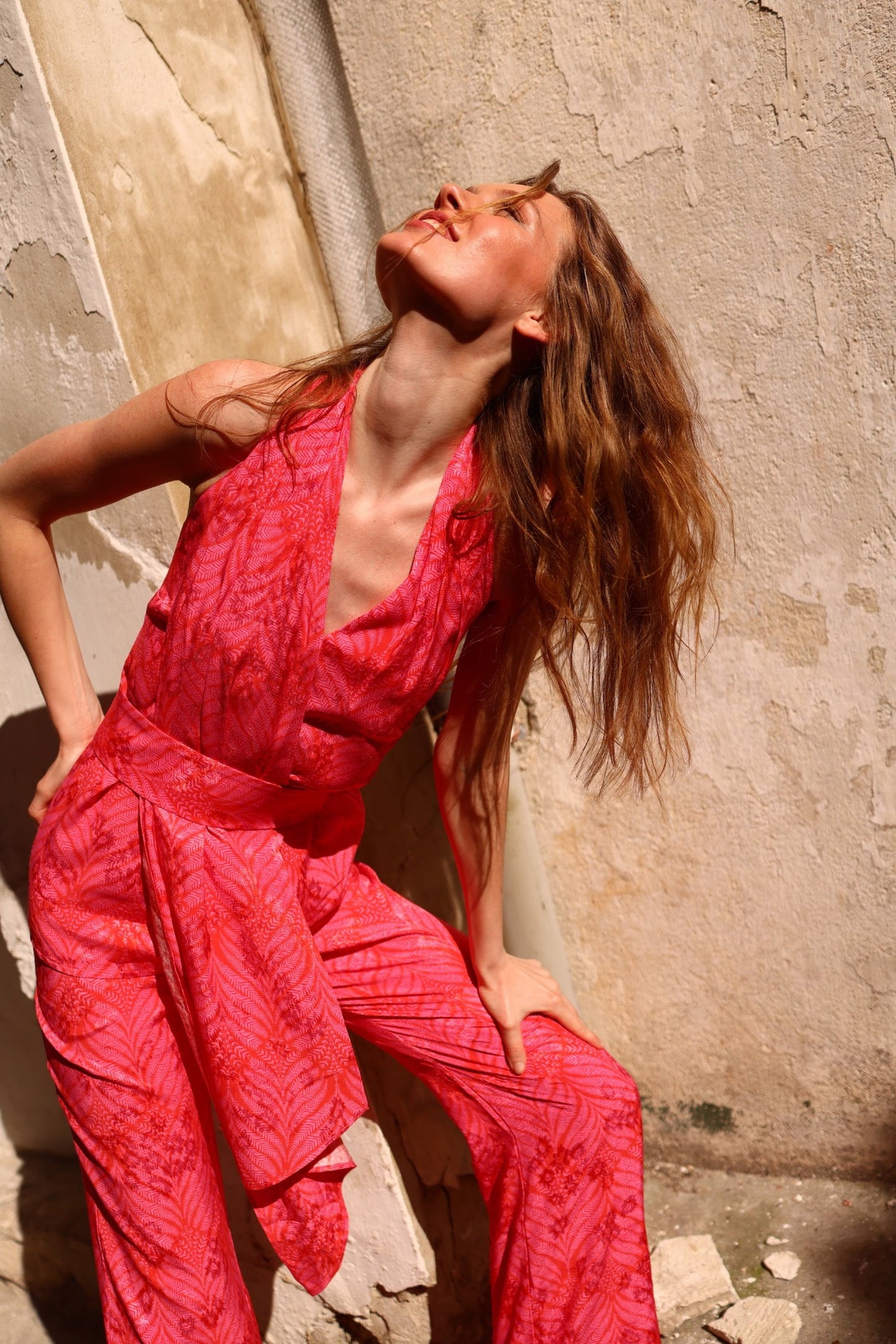 Detalle conjunto Siena viscosa estampado