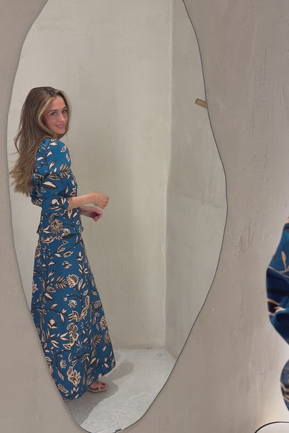 Vestido Fleur Azul