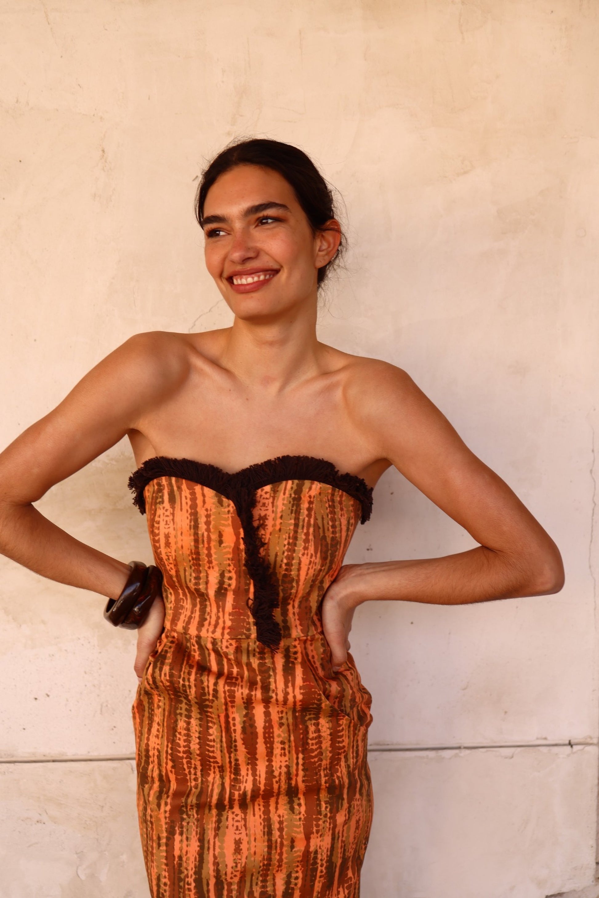 Vestido Palma algodón escote