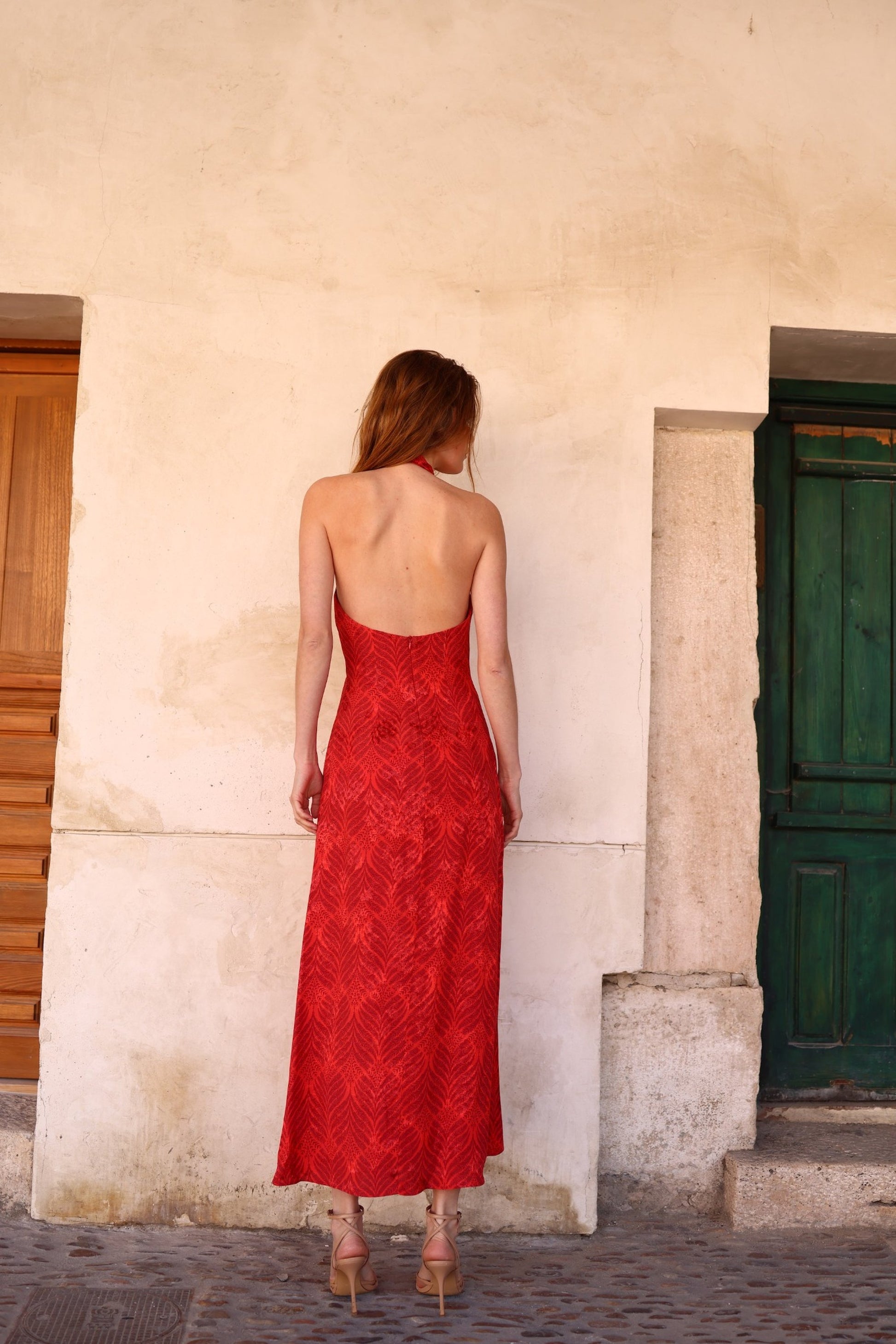 Vestido Nómade espalda descubierta viscosa