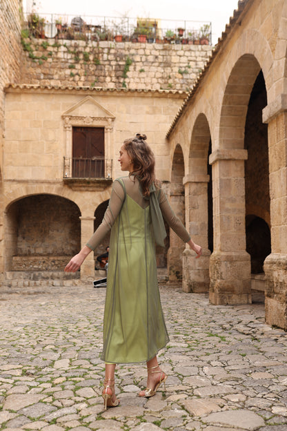 Vestido Coello laurel
